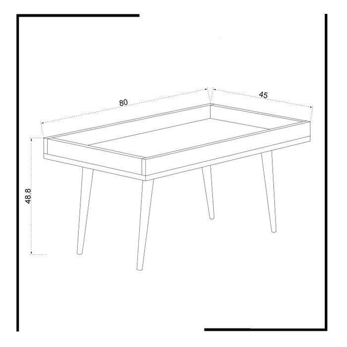 Hanah Home Mesa de centro Cross Blanca Hanah Home Mesa de centro Cross Blanca